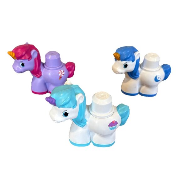 Mega Bloks First Builders Unicorn Friends Set Building Blocks Toys Figures - Picture 1 of 8